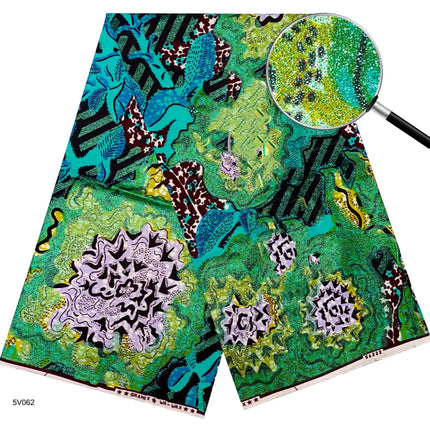 2026 New Style Nigeria Golden- Wax Print Fabric - High Quality African Wax Print Fabric for Patchwork, Clothing & DIY" T1
