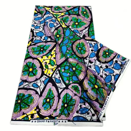 2026 New Style Nigeria Golden- Wax Print Fabric - High Quality African Wax Print Fabric for Patchwork, Clothing & DIY" HS3