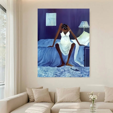 Framed African American Inspirational 1pc Canvas Art - Framed With Wooden Frame | Ready-To-Hang Wall Decor For Home, Living Room