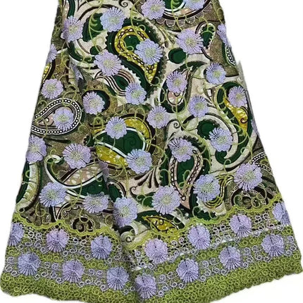 Latest Super Wax Original From Holland High Quality Ankara Embroidery Guipure Wax Fabric 2025 African Wax Fabric Cotton By Yard