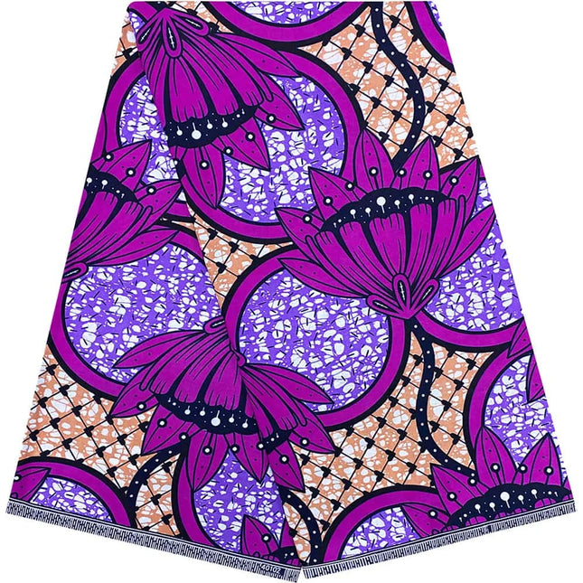 100% Cotton Colorful Double-Sided Printing African Print Wax Fabric for Fashion Garments