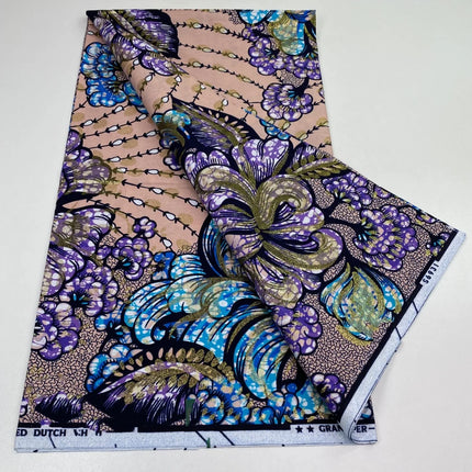 2026 New Style Nigeria Golden- Wax Print Fabric - High Quality African Wax Print Fabric for Patchwork, Clothing & DIY" 3C4