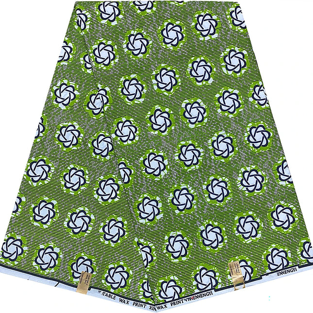 Durable Dutch Wax Print Fabric for African Traditional Attire with 100% Polyester and Various Geometric Patterns