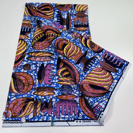2026 New Style Nigeria Golden- Wax Print Fabric - High Quality African Wax Print Fabric for Patchwork, Clothing & DIY" 3C4