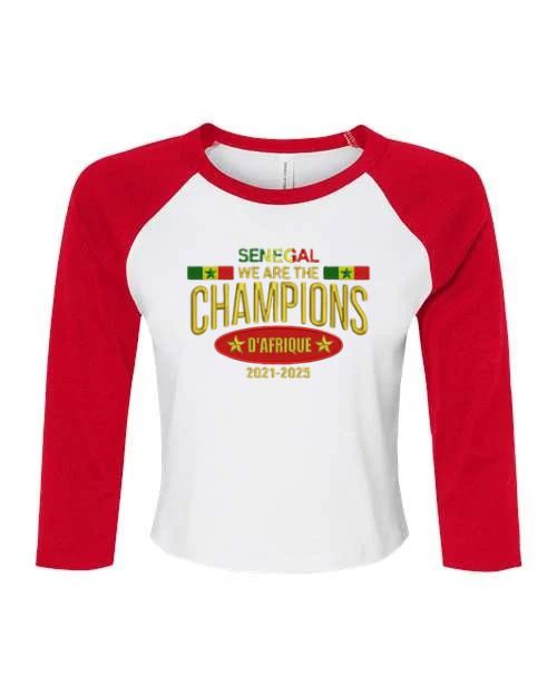 Women's Micro Rib Three-Quarter Raglan Sleeve Baby Tee