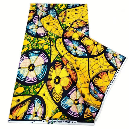 2026 New Style Nigeria Golden- Wax Print Fabric - High Quality African Wax Print Fabric for Patchwork, Clothing & DIY" HS3