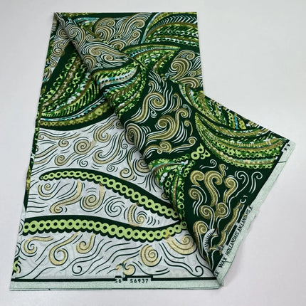2026 New Style Nigeria Golden- Wax Print Fabric - High Quality African Wax Print Fabric for Patchwork, Clothing & DIY" 3C4