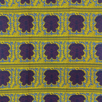 Elegant Fabric for Ethnic Garments 100% Cotton with African Print Wax and Wax-Resist Dyeing