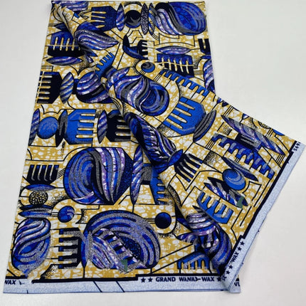 2026 New Style Nigeria Golden- Wax Print Fabric - High Quality African Wax Print Fabric for Patchwork, Clothing & DIY" 3C4