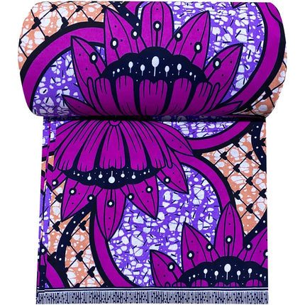 100% Cotton Colorful Double-Sided Printing African Print Wax Fabric for Fashion Garments