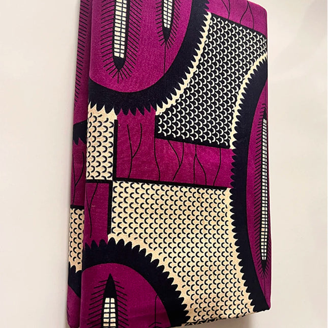 2024 Wax fabric  real wax fabric  African Ankara wax Ghana fabric 100% cotton high quality 6 yards for party/wedding dress