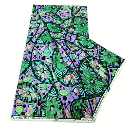 2026 New Style Nigeria Golden- Wax Print Fabric - High Quality African Wax Print Fabric for Patchwork, Clothing & DIY" HS3