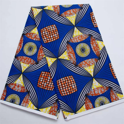 African Nigeria Real Wax Fabric Cotton Material Ankara Green Prints Batik High Quality Fabric For Party Dresses Sewing 6 Yards