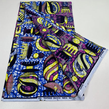 2026 New Style Nigeria Golden- Wax Print Fabric - High Quality African Wax Print Fabric for Patchwork, Clothing & DIY" 3C4