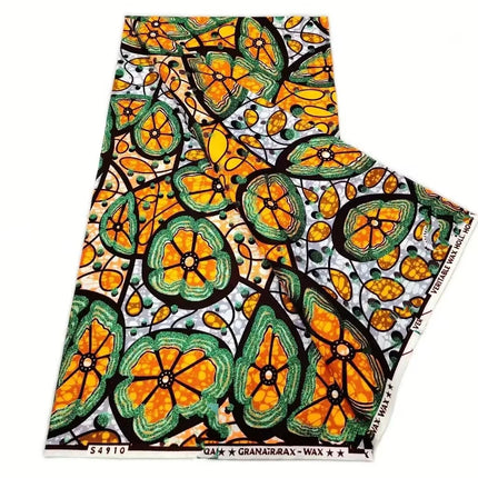2026 New Style Nigeria Golden- Wax Print Fabric - High Quality African Wax Print Fabric for Patchwork, Clothing & DIY" HS3