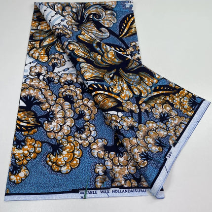 2026 New Style Nigeria Golden- Wax Print Fabric - High Quality African Wax Print Fabric for Patchwork, Clothing & DIY" 3C4