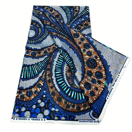 2026 New Style Nigeria Golden- Wax Print Fabric - High Quality African Wax Print Fabric for Patchwork, Clothing & DIY" HS3