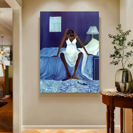 Framed African American Inspirational 1pc Canvas Art - Framed With Wooden Frame | Ready-To-Hang Wall Decor For Home, Living Room