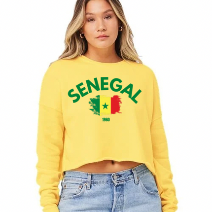Women's Crop Fleece Crewneck Sweatshirt