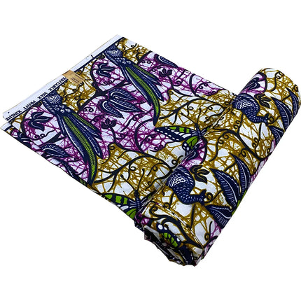 Sophisticated African Traditional Craft Fabric with Hollandais Wax Fabric for Wallpaper and Unique Geometric Patterns