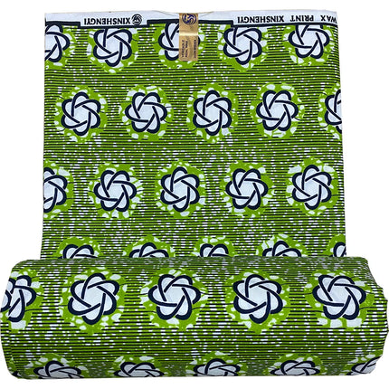 Durable Dutch Wax Print Fabric for African Traditional Attire with 100% Polyester and Various Geometric Patterns