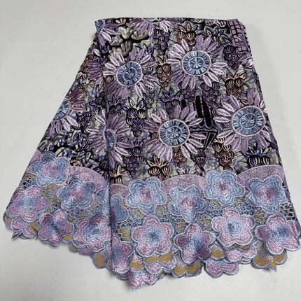 2025 Nigerian Shiny Lace Wax Print African Fabrics High Quality for Patchwork New Style Fabric for Clothing Home Decor TS11