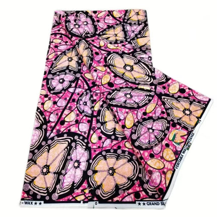 2026 New Style Nigeria Golden- Wax Print Fabric - High Quality African Wax Print Fabric for Patchwork, Clothing & DIY" HS3