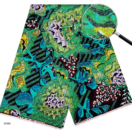 2026 New Style Nigeria Golden- Wax Print Fabric - High Quality African Wax Print Fabric for Patchwork, Clothing & DIY" T1