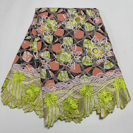 2025 Nigerian Shiny Lace Wax Print African Fabrics High Quality for Patchwork New Style Fabric for Clothing Home Decor TS11