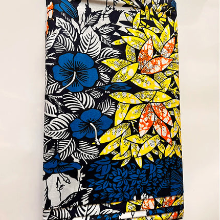 SUPER  beautiful design pagne wax fabric Ankara African wax fabric 6yards best quality for party dresses