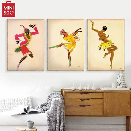 1927 Josephine Baker Dancer Canvas Painting Paul Colin Art Decor Jazz Age African American French Paris Woman Posters