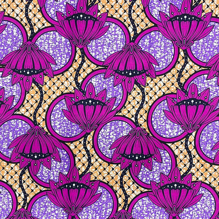 100% Cotton Colorful Double-Sided Printing African Print Wax Fabric for Fashion Garments