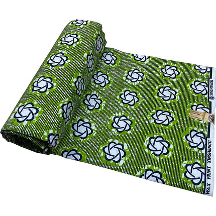 Durable Dutch Wax Print Fabric for African Traditional Attire with 100% Polyester and Various Geometric Patterns